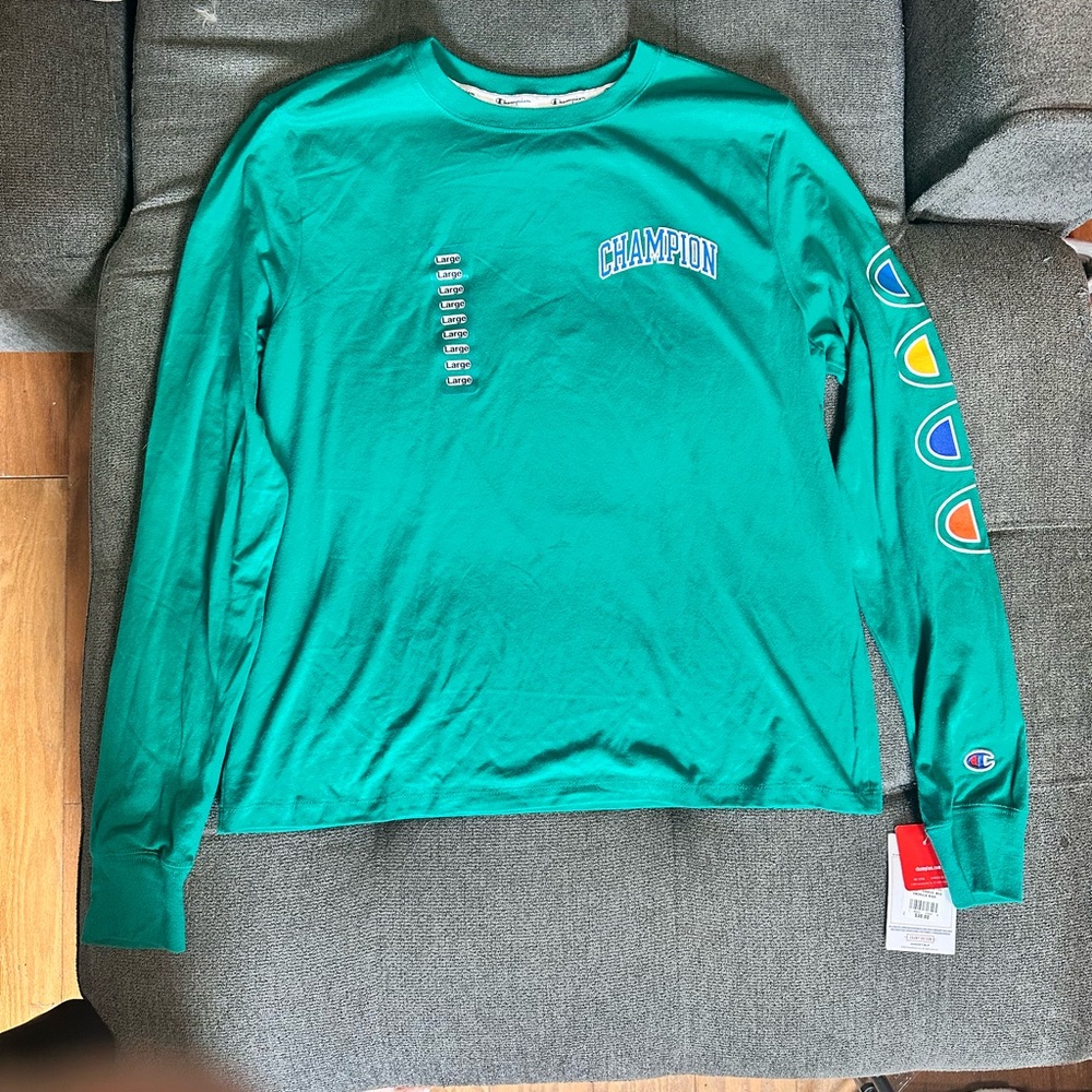 Champion Green Long Sleeve Shirt